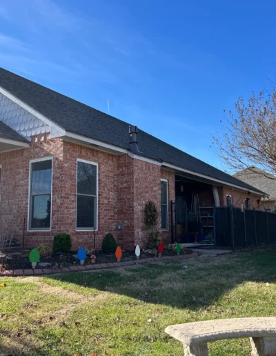 Customer home before Expert Gutters installation.