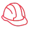 number 4 icon red circle background white circle foreground black number 4 center