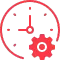 number 3 icon red circle background white circle foreground black number 3 center