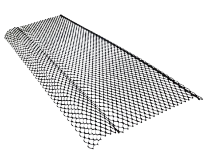 powder coated round lock style gutter guard