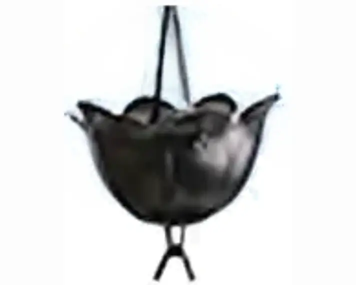 black lotus rain chain cup hammered painted aluminum