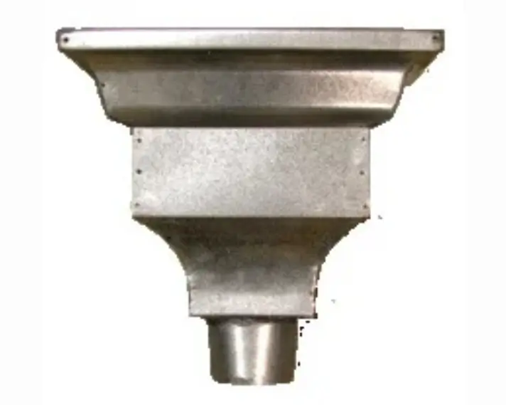 ornamental galvanized steel conductor head