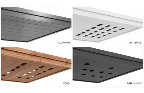 four distinct materials used for fascia soffit repair or replacement